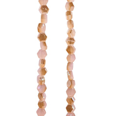 4mm Hexagon Glass Crystal Beige GA