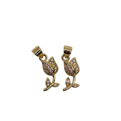 16x8mm Rose Charm