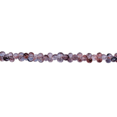 4.5mm Thunder Polish Glass Crystal Peanut Smokey Gray