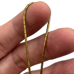 Beadorea Live: BL21 1x3mm Tube Hematite Gold