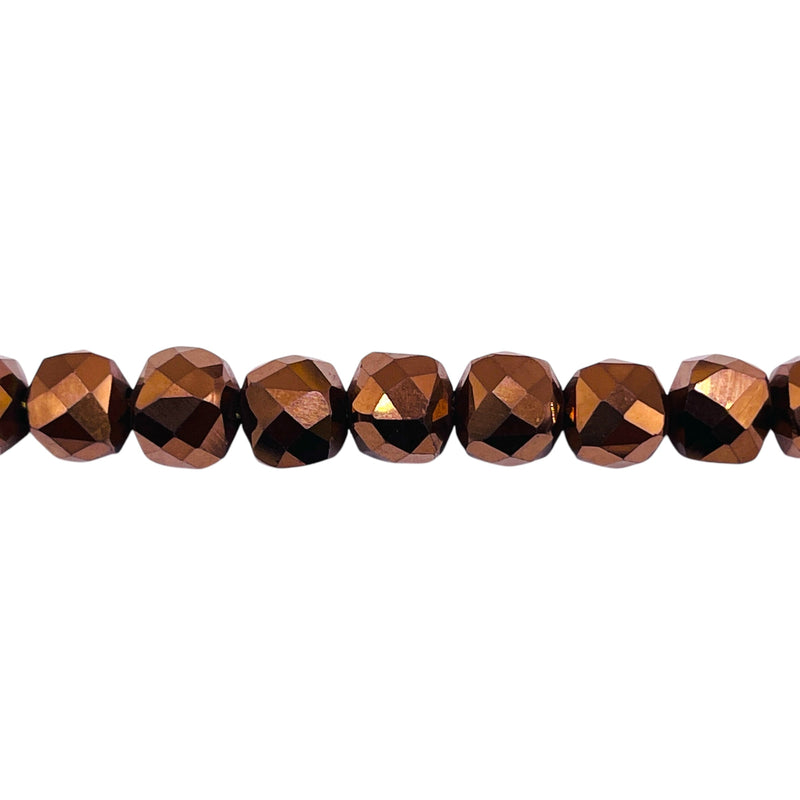 Beadorea Live: BL25 7x7mm Cube Hematite Copper