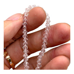 4mm Thunder Polish Glass Crystal Roundel Cut Crystal