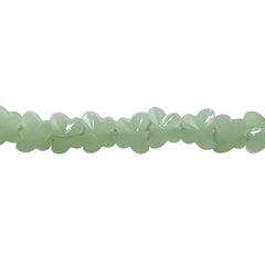 10mm Butterfly Glass Crystal Green Jade