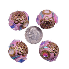 20mm Round Boho Handmade