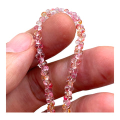 4.5mm Thunder Polish Glass Crystal Peanut Pink Lady