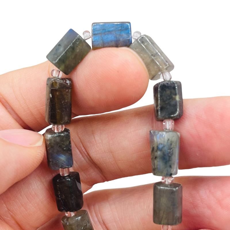 Rectangle Hand-Cut Labradorite