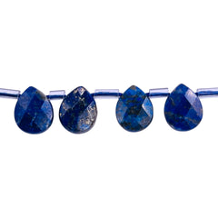 10x8mm Flat Teardrop Cut Lapis Lazuli