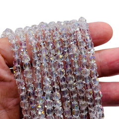 5mm Cube Glass Crystal AB