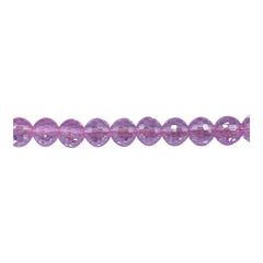 6mm Thunder Polish Round Disco Cut Lt. Amethyst Super AB