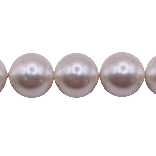 14mm Round Shell Pearl | Beadorea