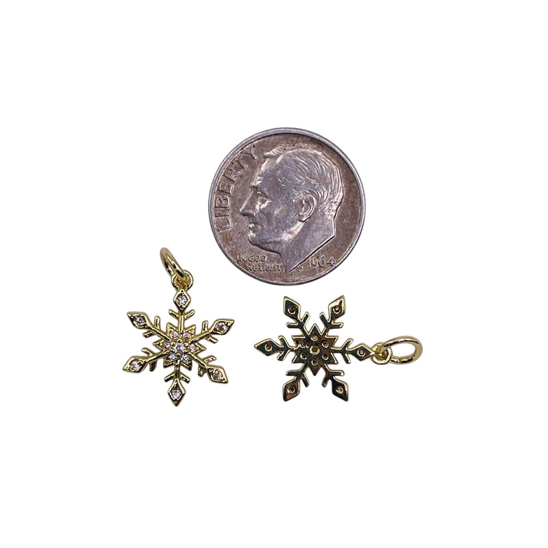 15x13mm Snowflake Charm