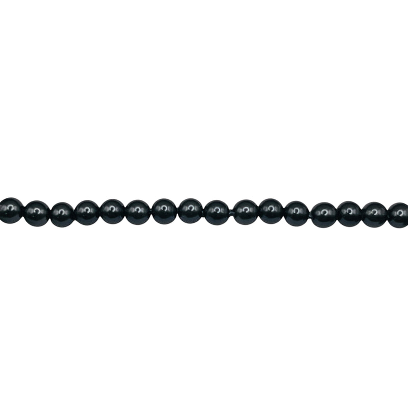 3mm Round Thunder Polish Glass Pearl Tahitian Green