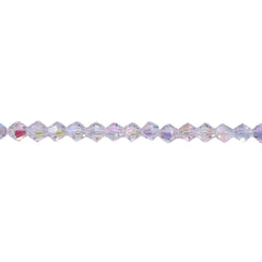 4mm Thunder Polish Glass Crystal Bicone Super AB