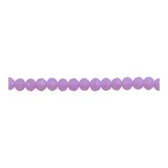 4mm Thunder Polish Glass Crystal Roundel Cut Rose Jade
