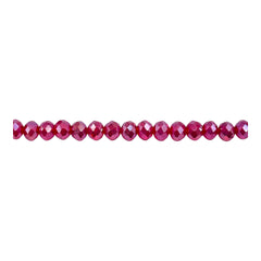 4mm Thunder Polish Glass Crystal Roundel Cut Med Siam AB