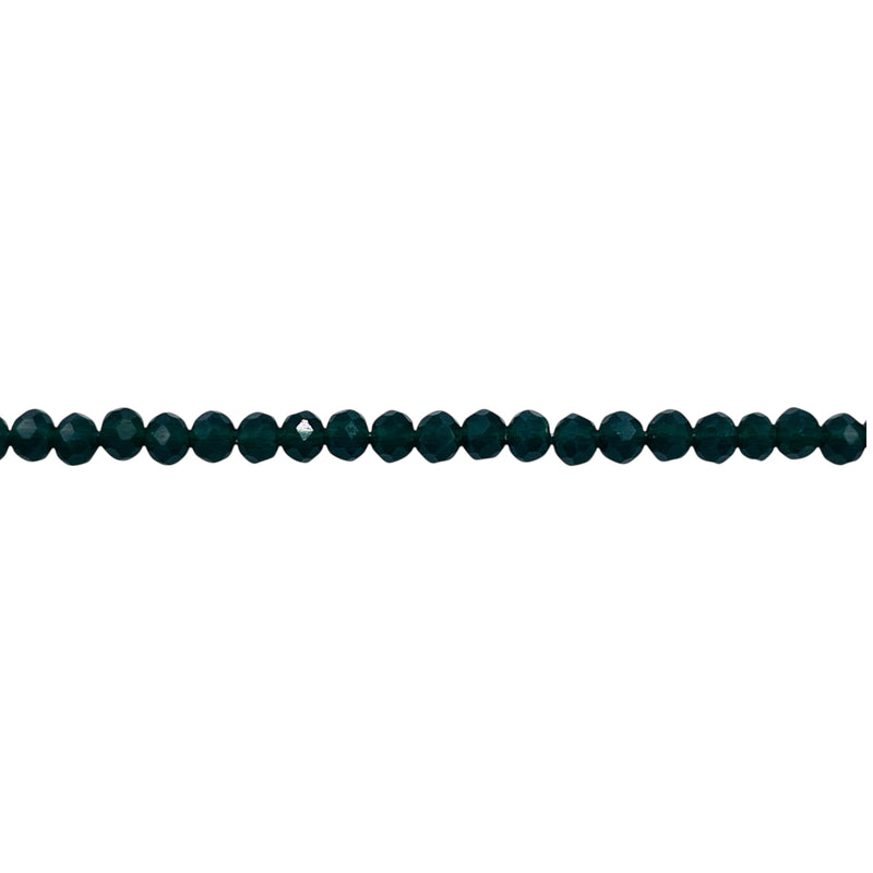 3mm Thunder Polish Glass Crystal Roundel Cut Sacramento