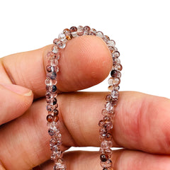 4.5mm Thunder Polish Glass Crystal Peanut Smokey Gray