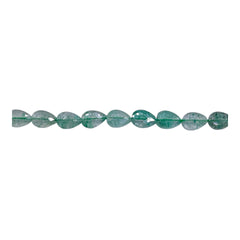 6x4mm Teardrop Cut Green Strawberry Quartz