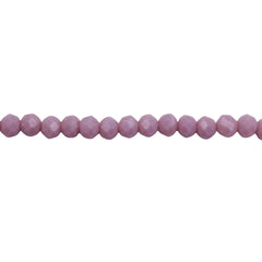 4mm Thunder Polish Glass Crystal Roundel Cut Plum