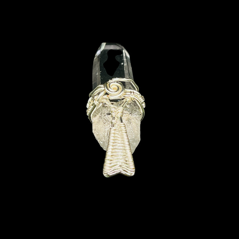Supreme Quality Lemurian Pendant Master Wrapped Wired Technique Small