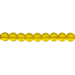 6mm Thunder Polish Round Yellow Gold