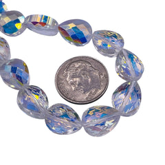 12x9mm Teardrop Glass Crystal Super AB