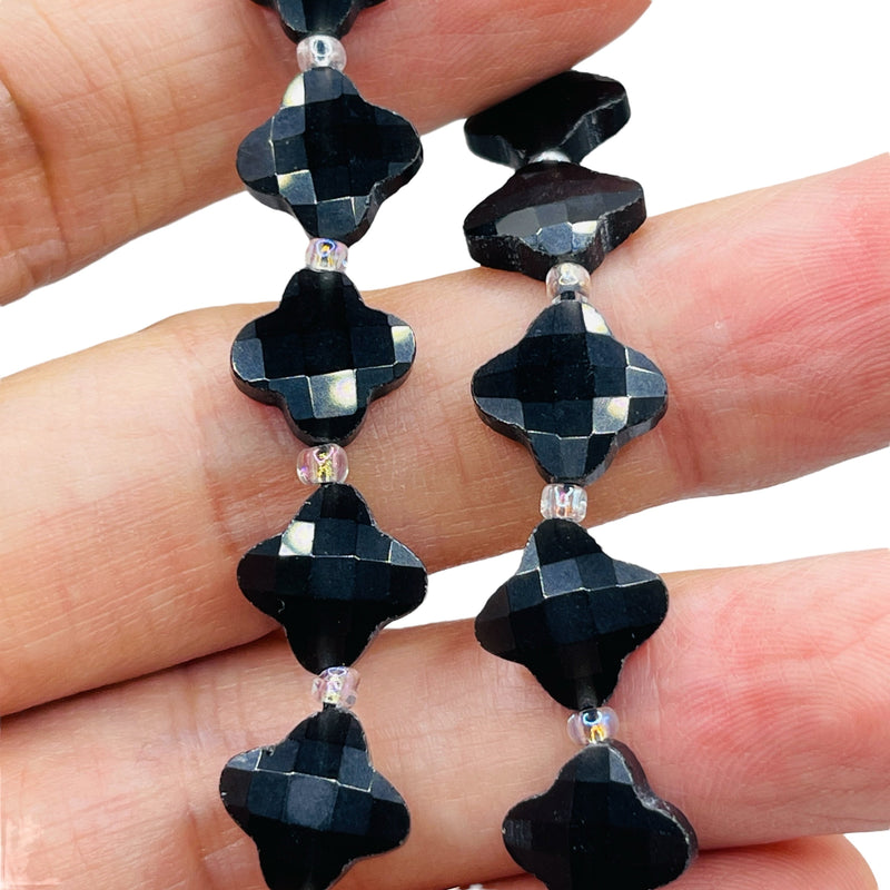 11mm Clover Cut Obsidian