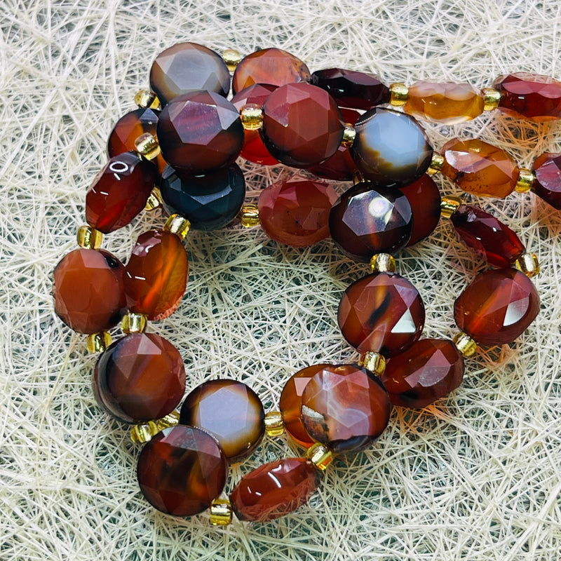 10mm Coin Cut Red Agate