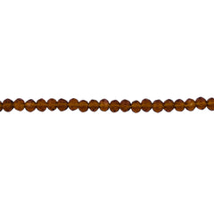 3mm Thunder Polish Glass Crystal Roundel Cut Med. Smoked Topaz