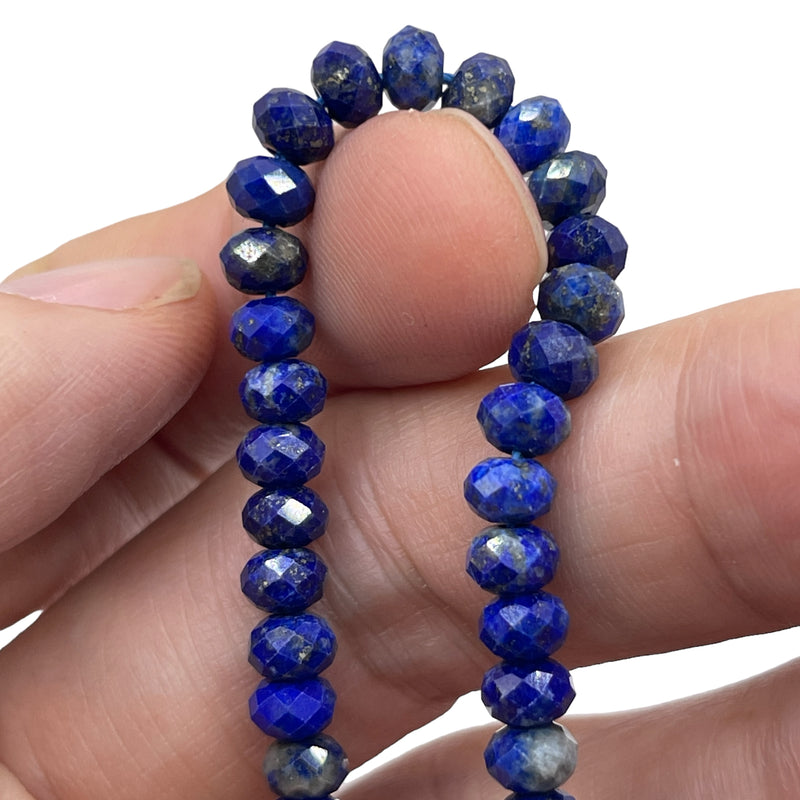 6x4mm Roundel Cut Lapis Lazuli