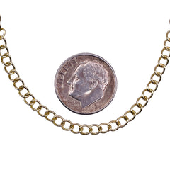Losolo 4x3mm Stainless Steel Chain 18K Gold Plated