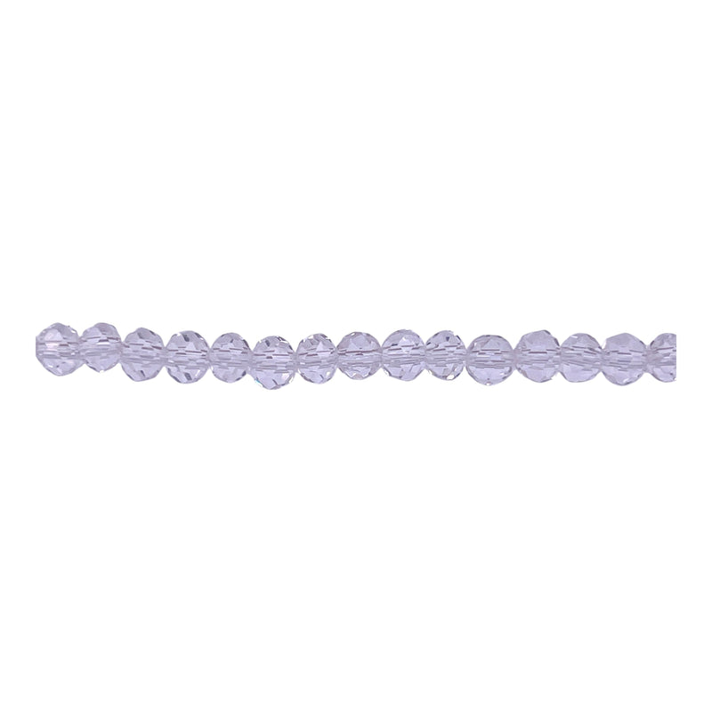 4mm Thunder Polish Glass Crystal Roundel Cut Crystal