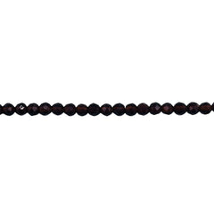 3mm Thunder Polish Round Cut Dark Smoked Topaz