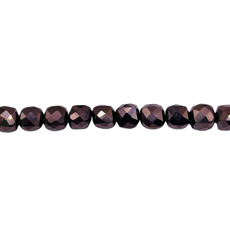 Beadorea Live: BL24 5x5mm Cube Hematite Copper