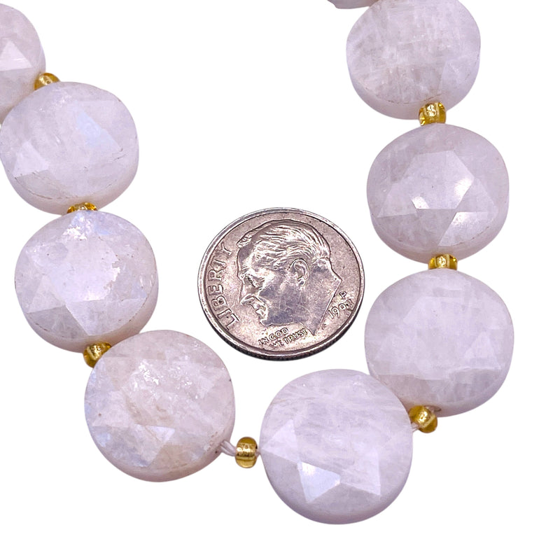 16mm Coin Cut Moonstone