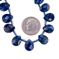 10x8mm Flat Teardrop Cut Lapis Lazuli