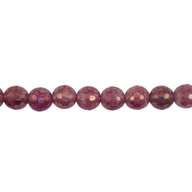 6mm Round Cut Cherry Quartz Shine