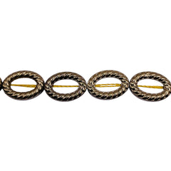 Beadorea Live: BL32 14x10mm Oval Hematite Gold