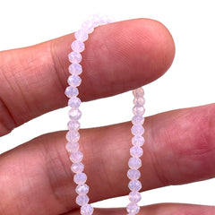 3mm Thunder Polish Glass Crystal Roundel Cut Opal