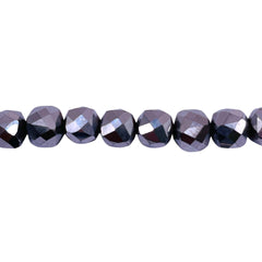 Beadorea Live: BL28 7x7mm Cube Hematite Rhodium