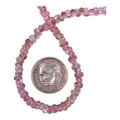 4.5mm Thunder Polish Glass Crystal Peanut Pink Lady