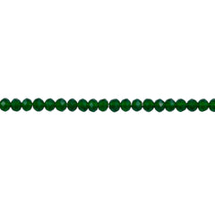 3mm Thunder Polish Glass Crystal Roundel Cut Lt. Emerald Jade