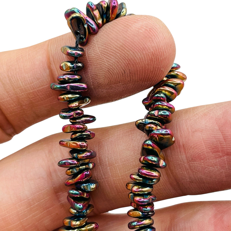 Beadorea Live: BL44 5-7mm Chips Hematite Violet Dream