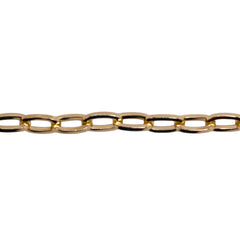 Losolo 8x4mm Stainless Steel Chain 18K Gold Plated