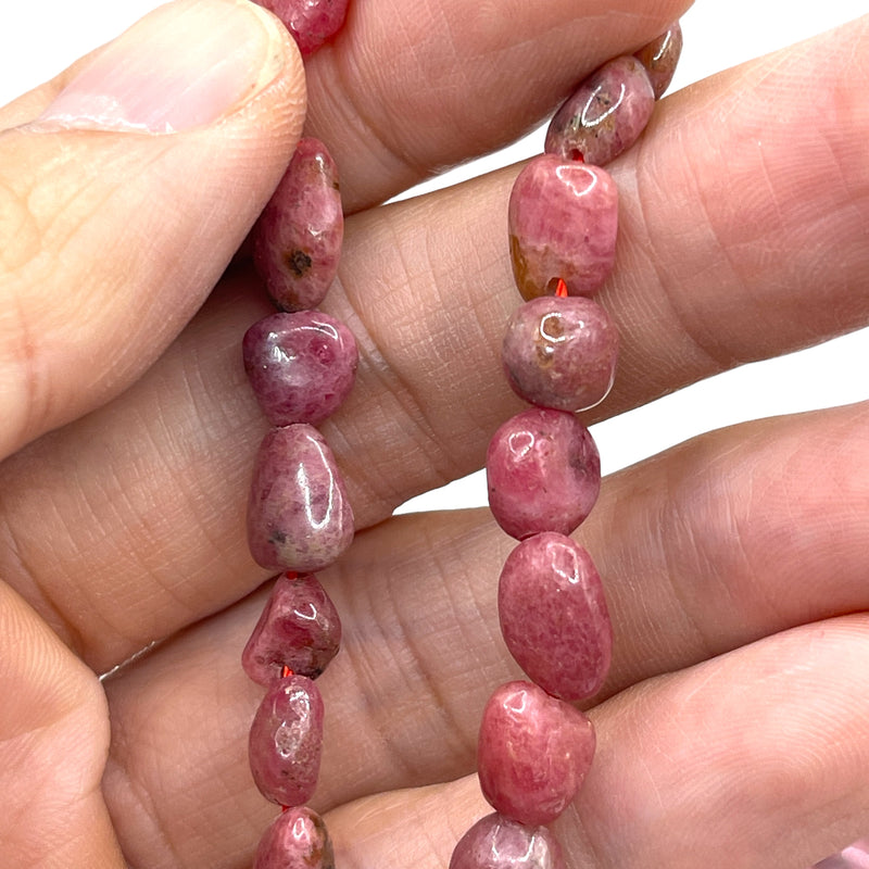 5 to 11mm Nugget Rhodonite