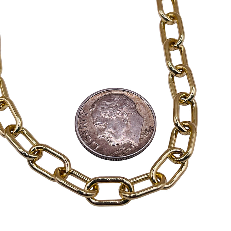 Losolo Chain 10x6mm 18K Gold Plated