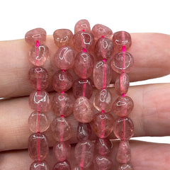 5 to 11mm Nugget Strawberry Quartz