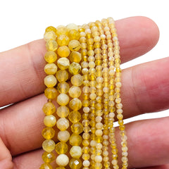 2mm Round Cut Yellow Opal