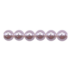 8mm Round Thunder Polish Glass Pearl South Sea White