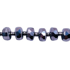 10x6mm Cylinder Cut White Gold